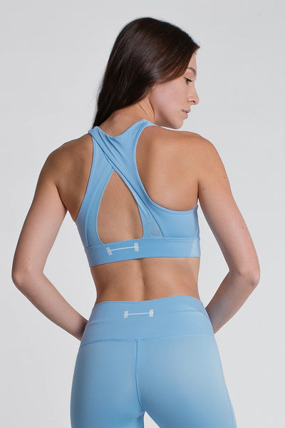 Luna Sports Bra - Harbour - photo from back #color_harbour