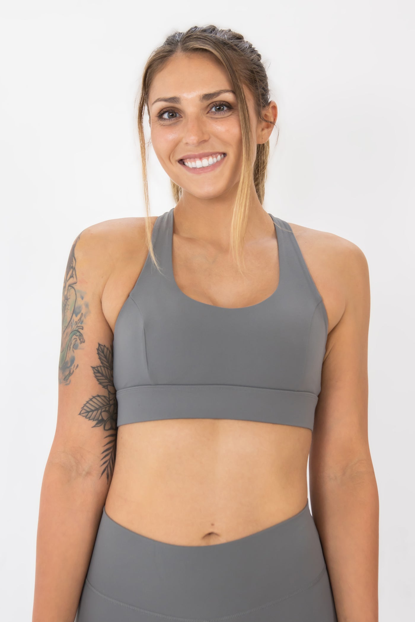 The Luna sports bra has wide, adjustable straps that are great for