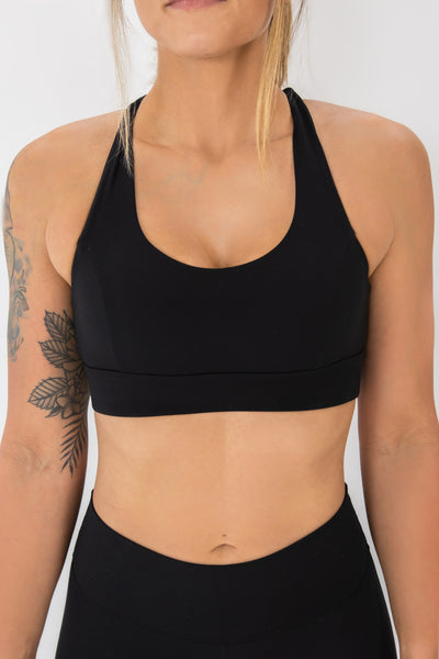 Barbell Luna Sports Bra-Black - photo from front detail #color_black