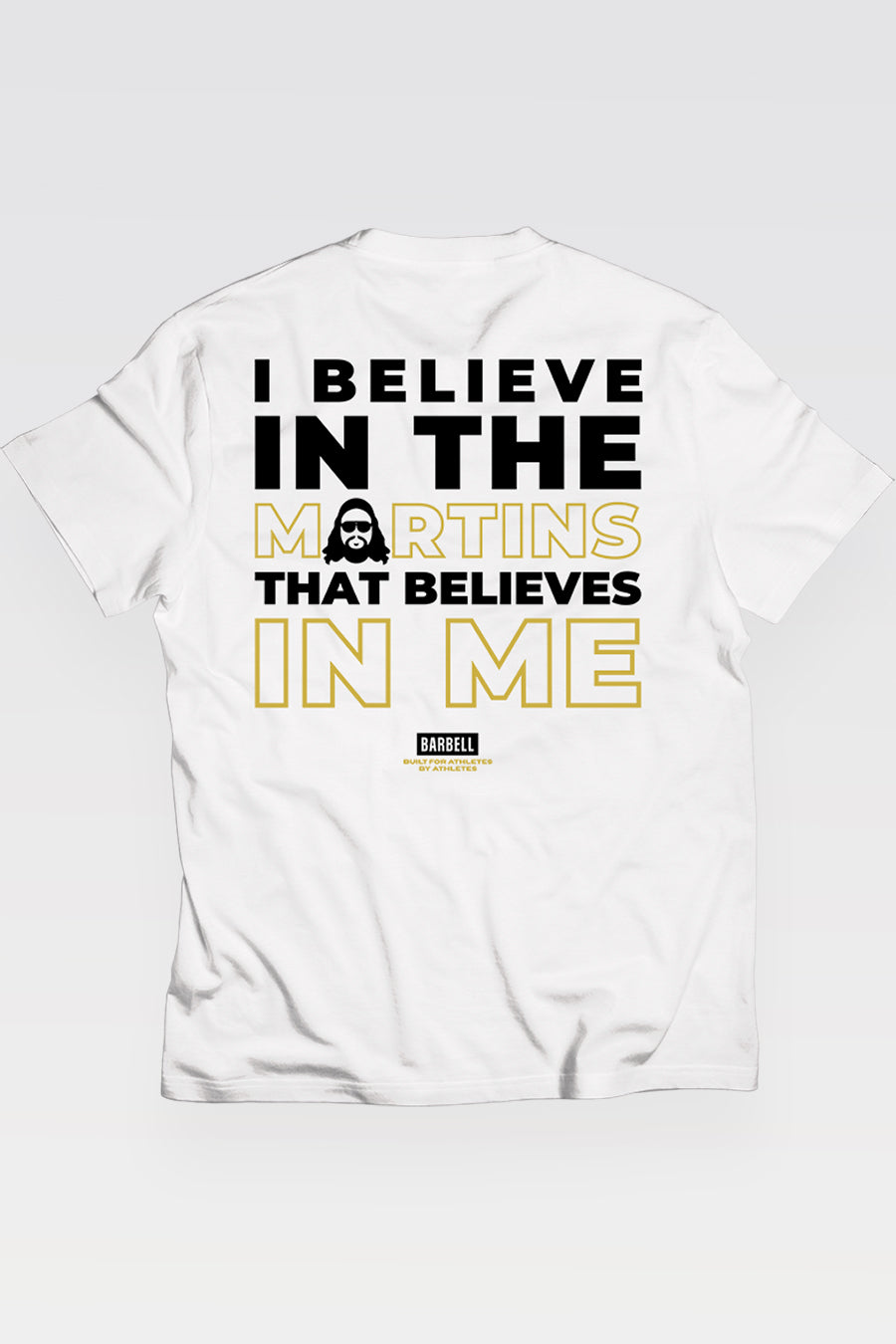 Martins Believe Tee - White - photo from back #color_white