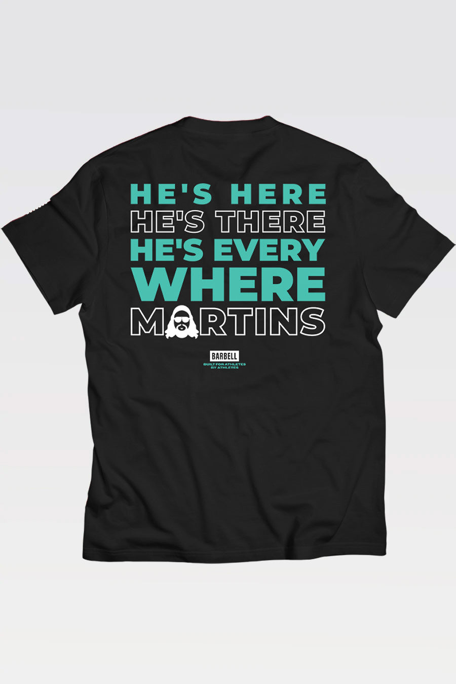 Barbell Martins Everywhere Tee - Black - photo from back #color_black