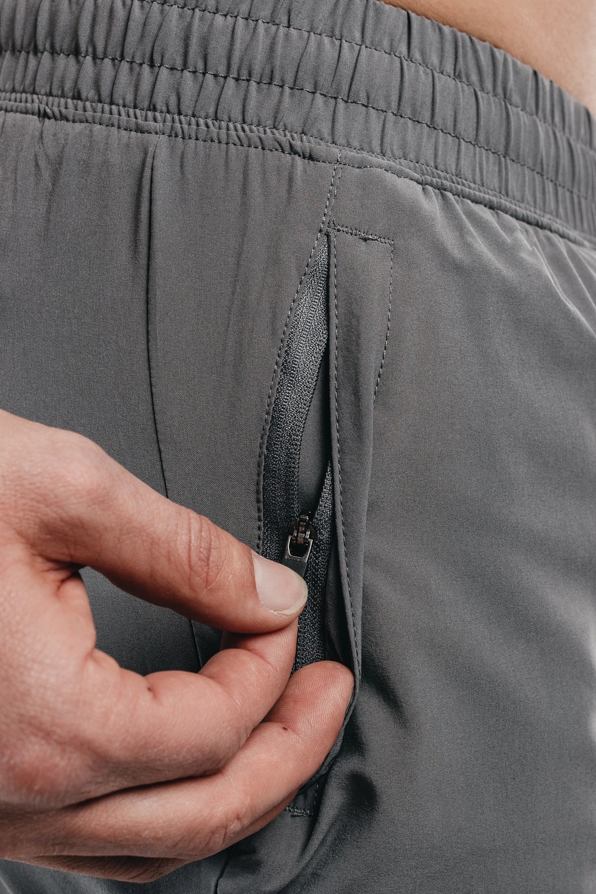 Maverick Short - Slate - photo from front pocket detail #color_slate