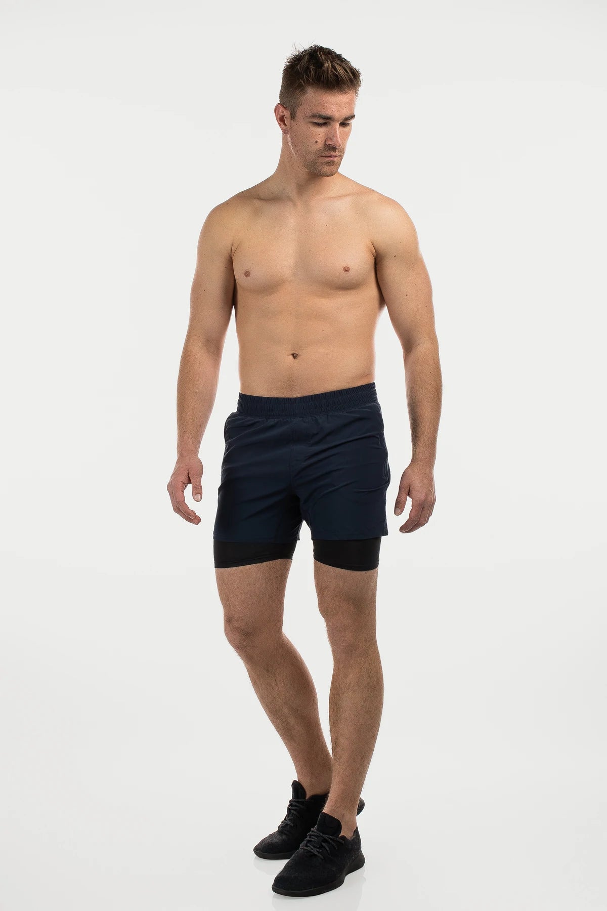 Maverick Short - Navy - photo from front second angle #color_navy
