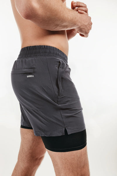 Maverick Short - Charcoal - photo from liner detail #color_charcoal