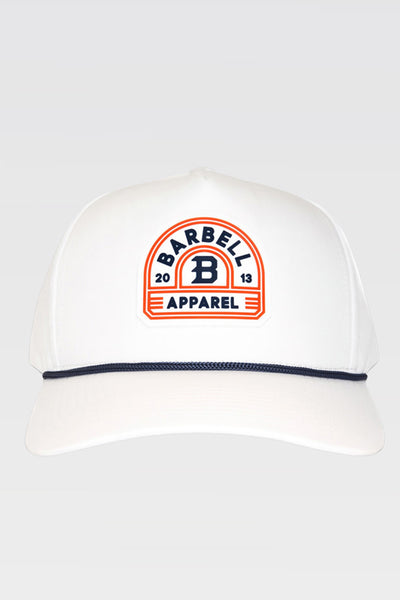 Barbell Range Hat - White - photo from front #color_white