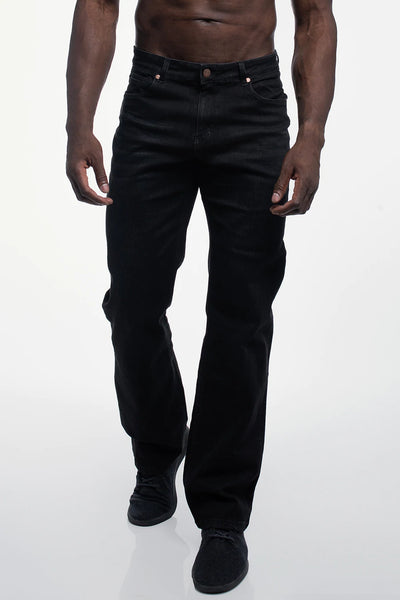 Relaxed Athletic Fit  - Jet Black - photo from front in focus #color_jet-black