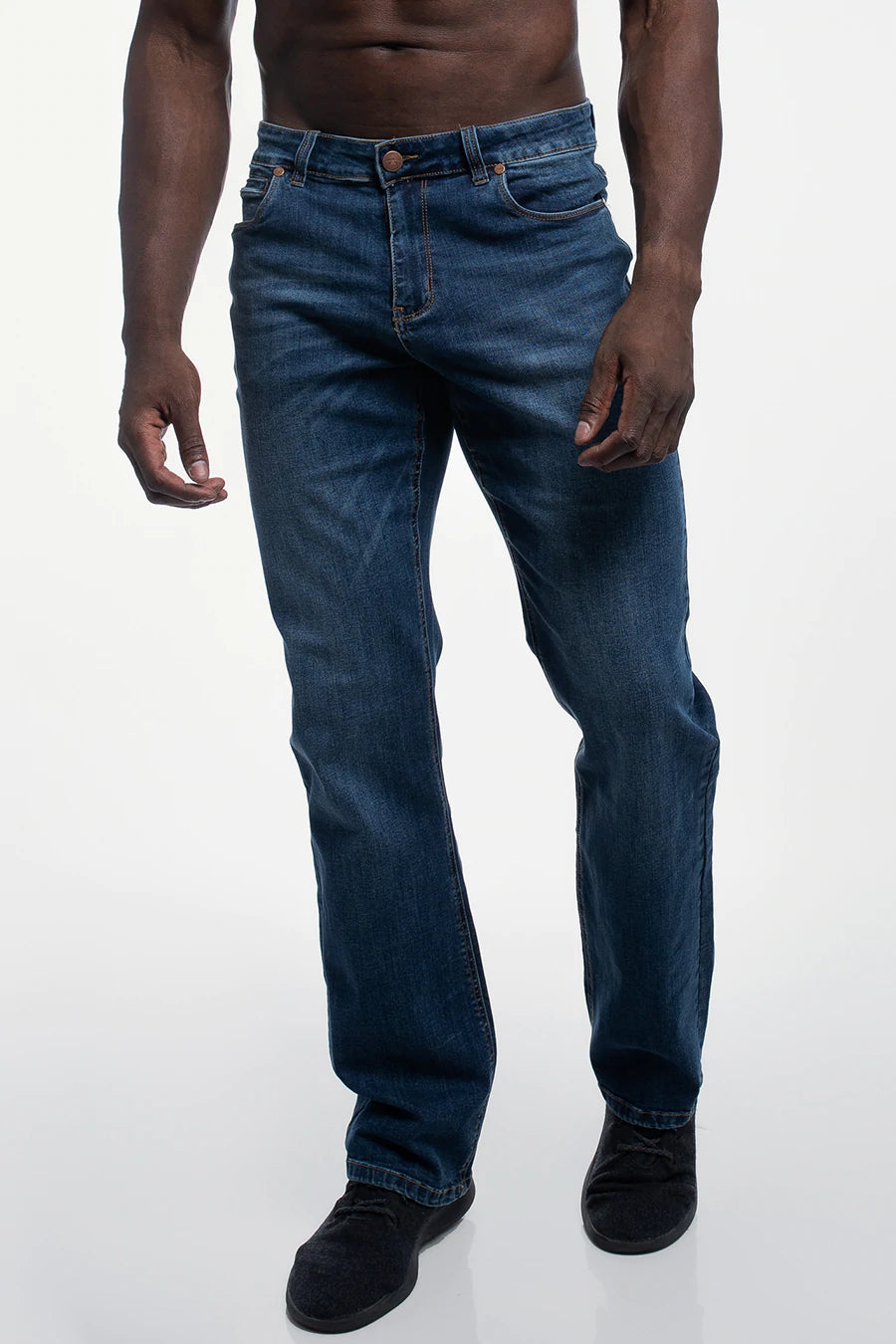 Straight Athletic Fit in Medium Wash ( Tall )
