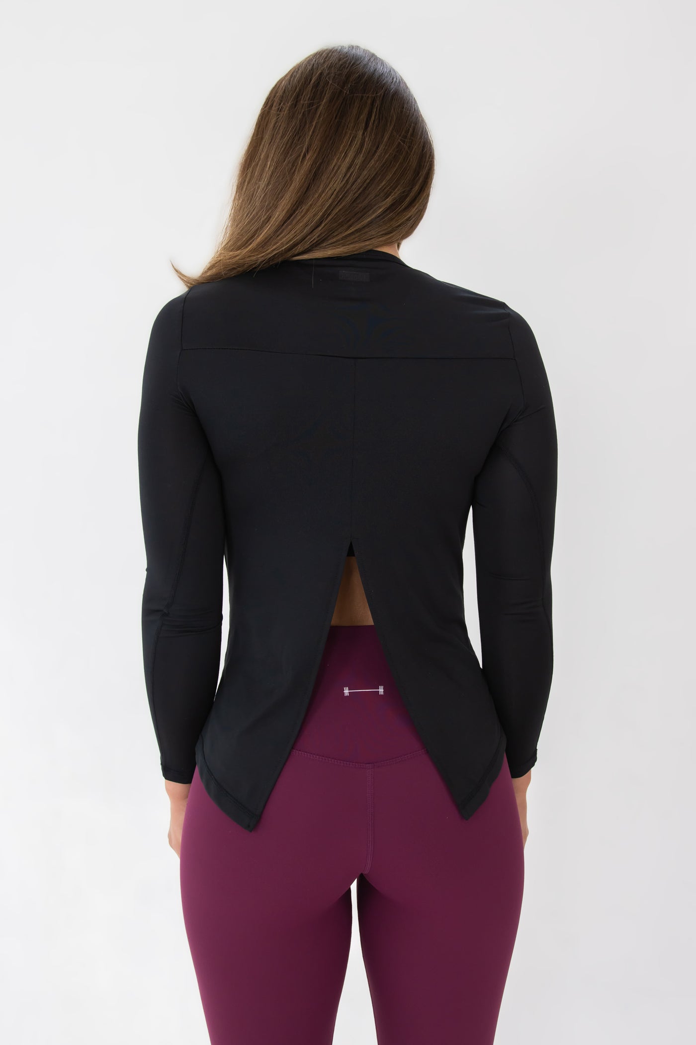 Barbell Serene Long Sleeve-Black - photo from back #color_black