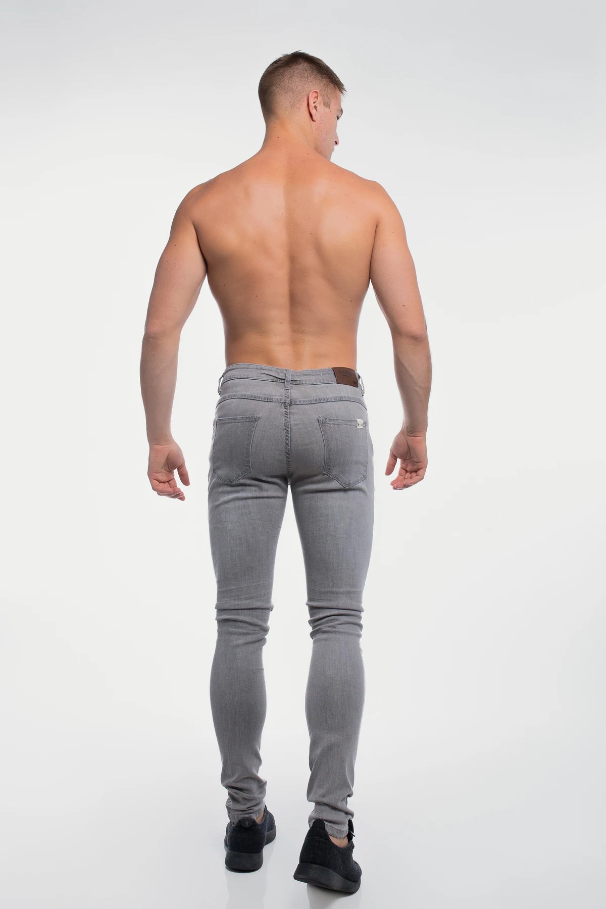 Slim Athletic Fit  - Cement - photo from back #color_cement