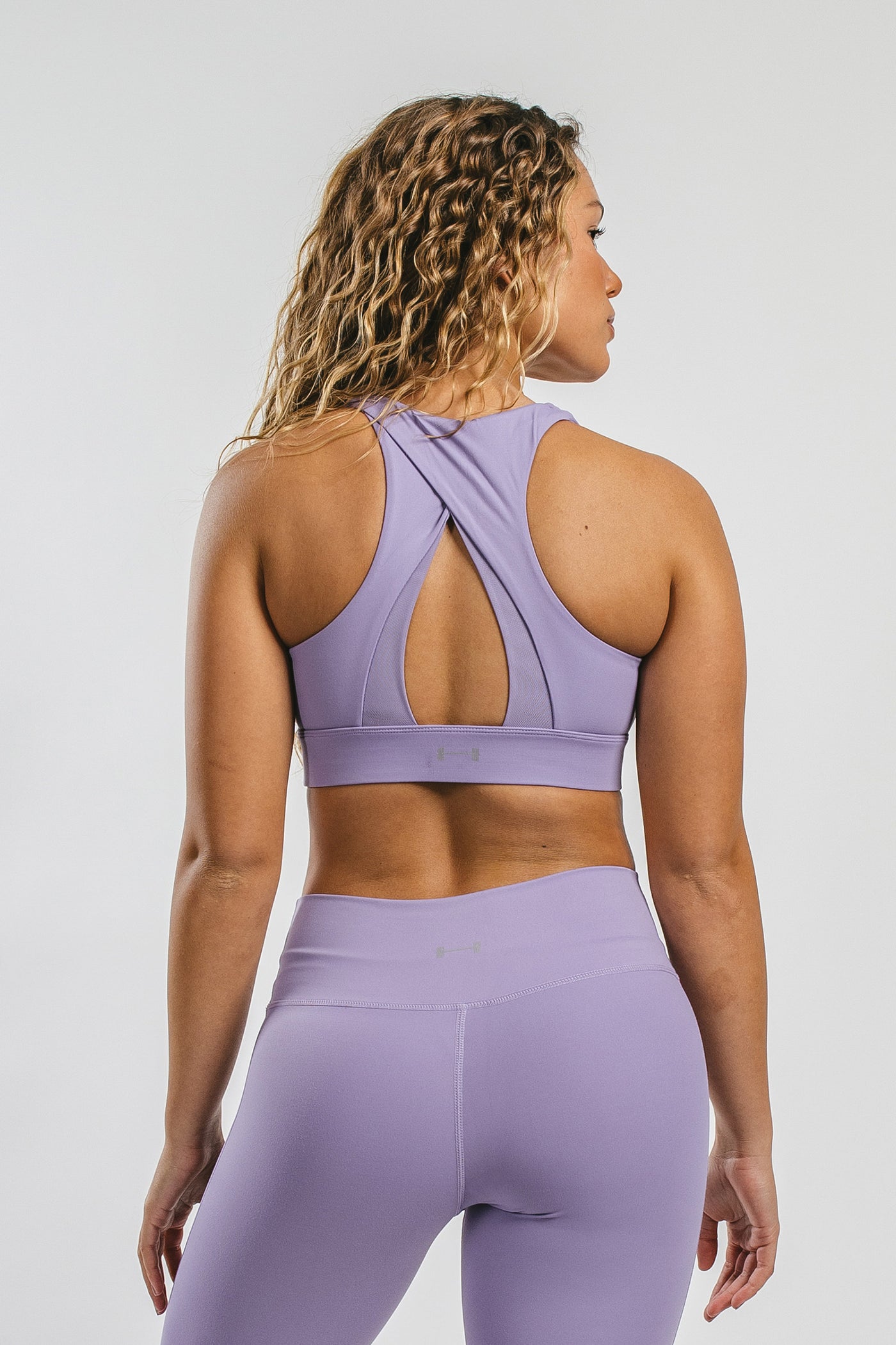 Barbell Sports Bra-Violet - photo from back #color_violet