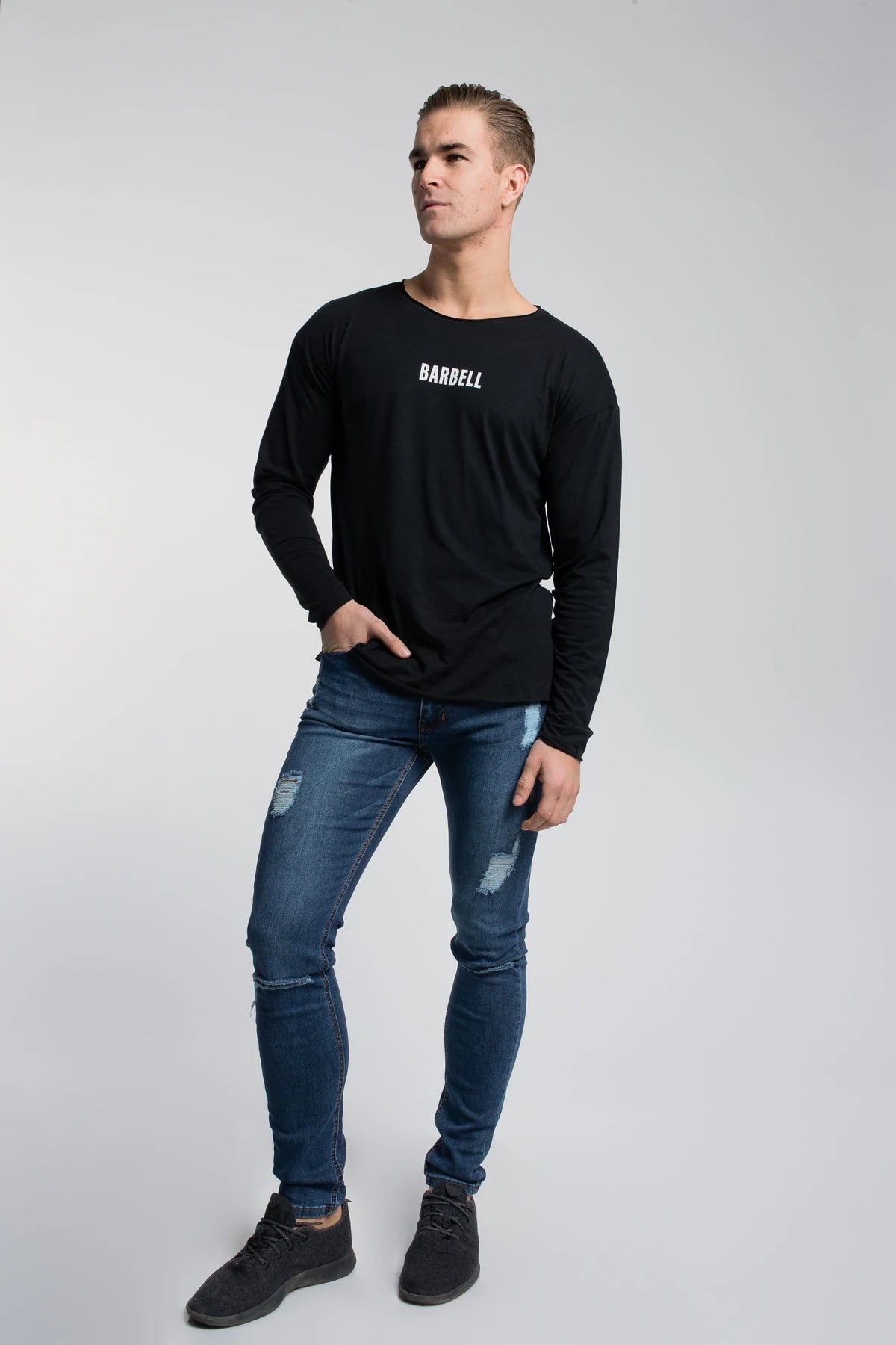 Starter Long Sleeve - Black - photo from front #color_black