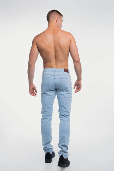 Barbell Straight Athletic Fit Jeans - Panama - photo from back #color_panama
