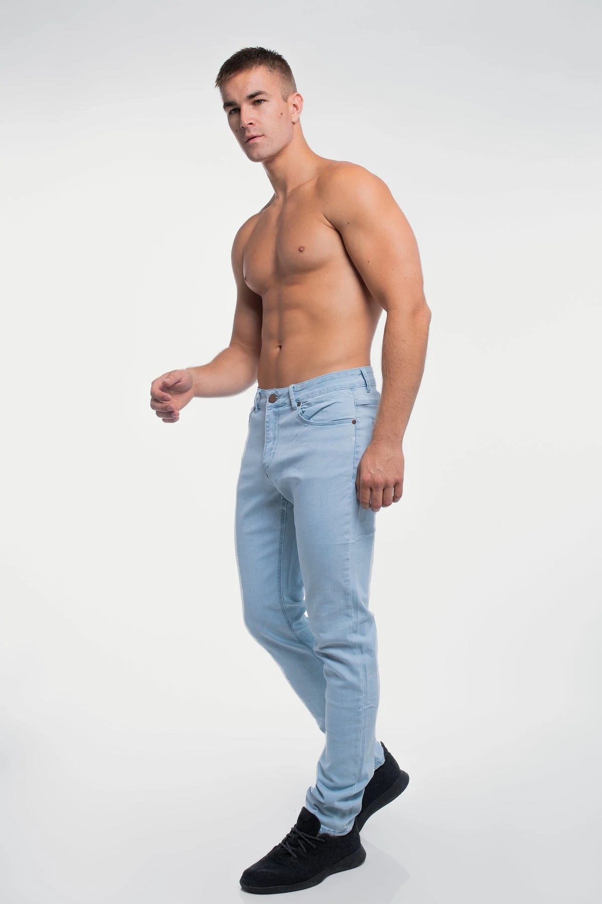 Barbell Straight Athletic Fit Jeans - Panama - photo from front #color_panama