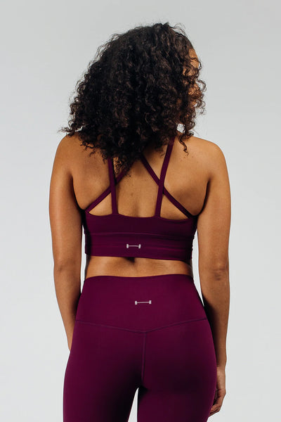 Structure Bra - Marsala - photo from back #color_marsala