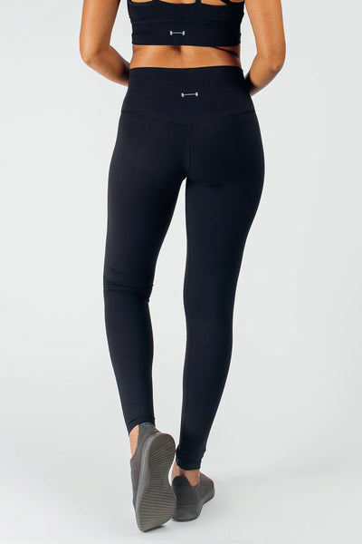Structure Leggings - Black - photo from back #color_black