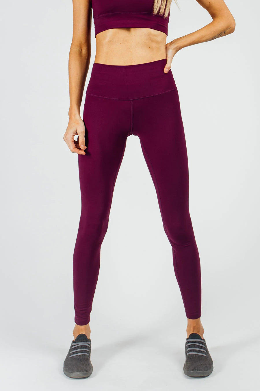 Structure Leggings - Marsala - photo from front in focus #color_marsala