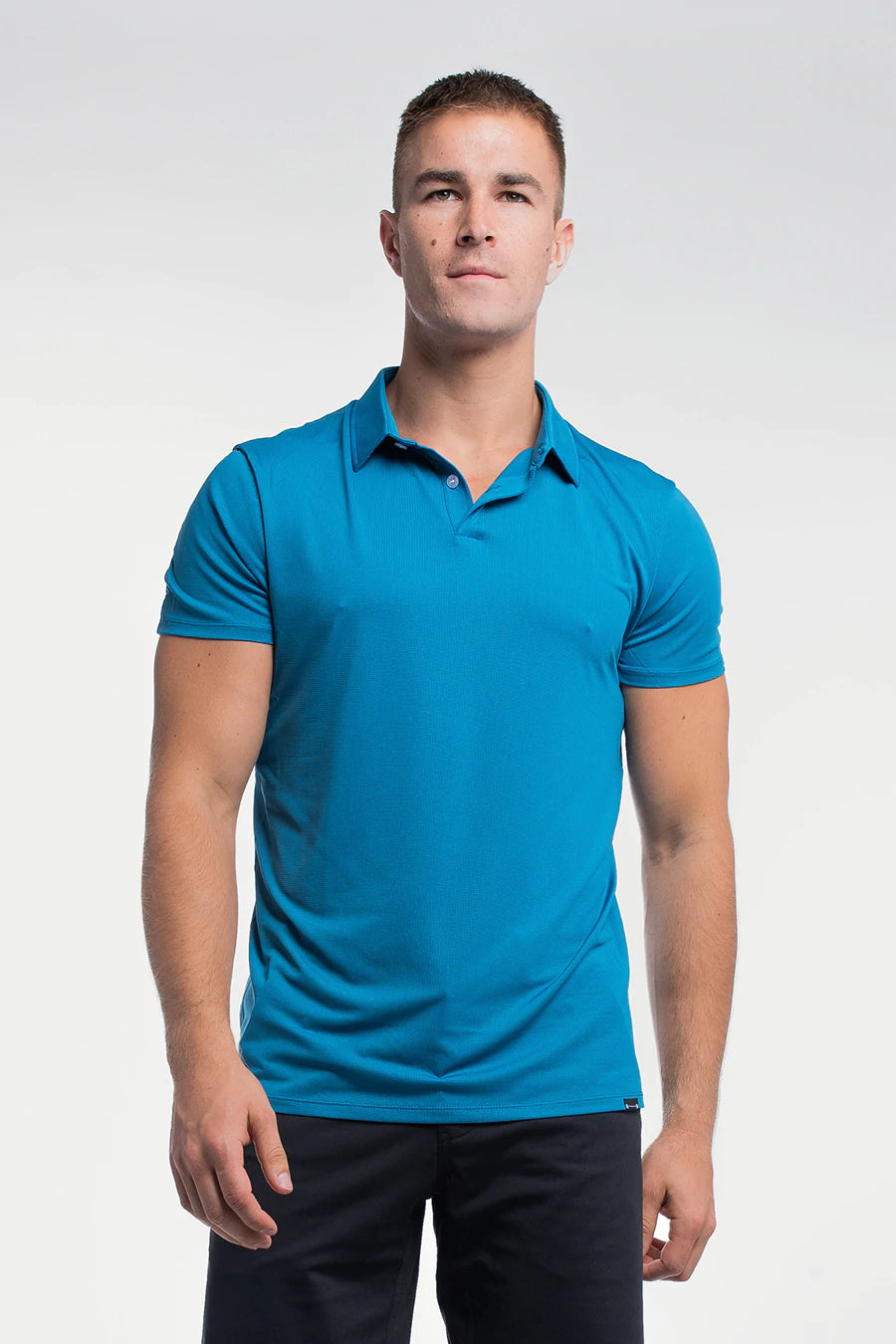 Ultralight Polo - Steel Blue - photo from front in focus #color_steel-blue