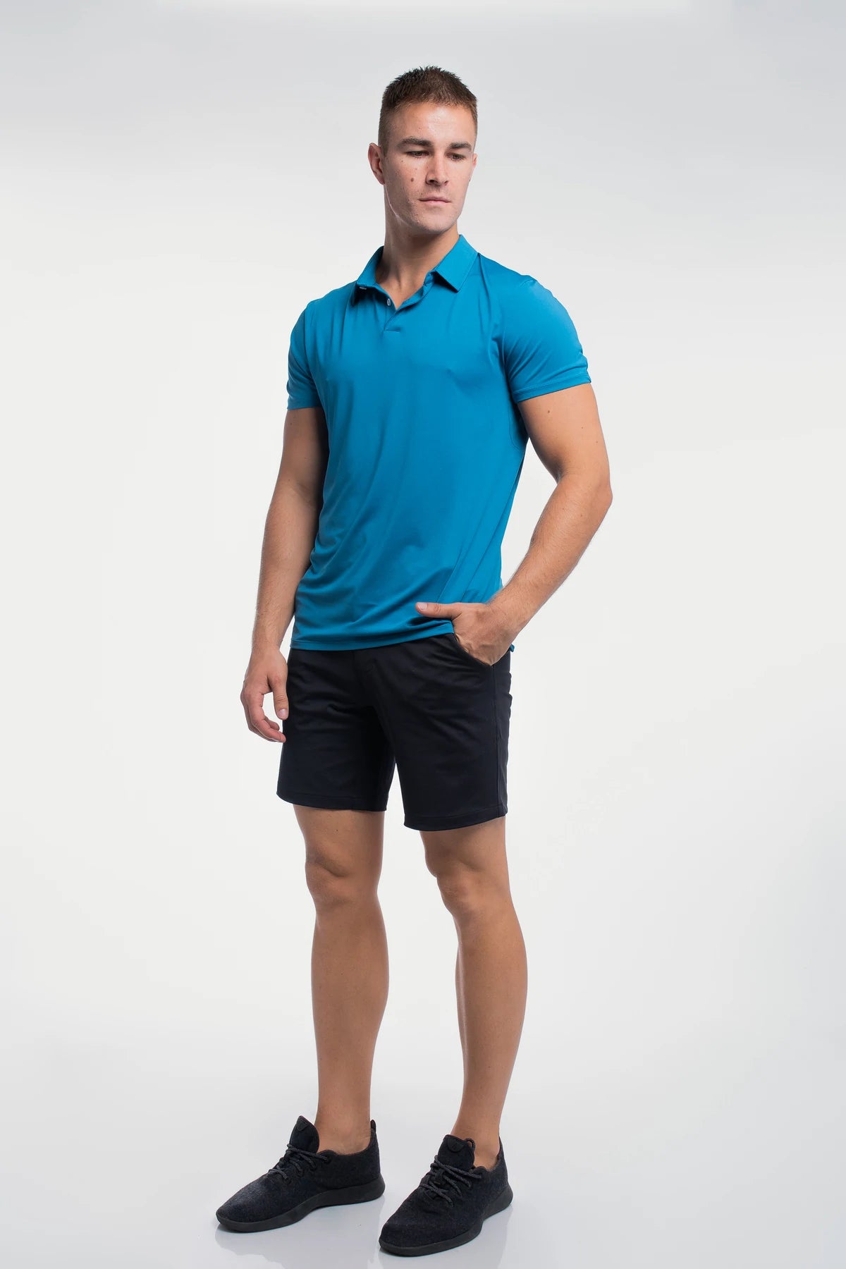 Ultralight Polo - Steel Blue - photo from front second angle #color_steel-blue