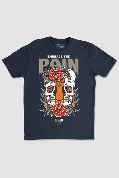 Embrace The Pain Tee - Navy - photo from front #color_navy