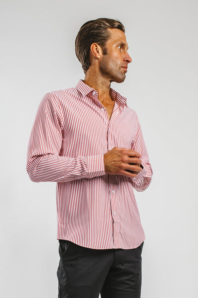 Motive Dress Shirt Stripe-Red Stripe - photo from front in focus #color_red-stripe