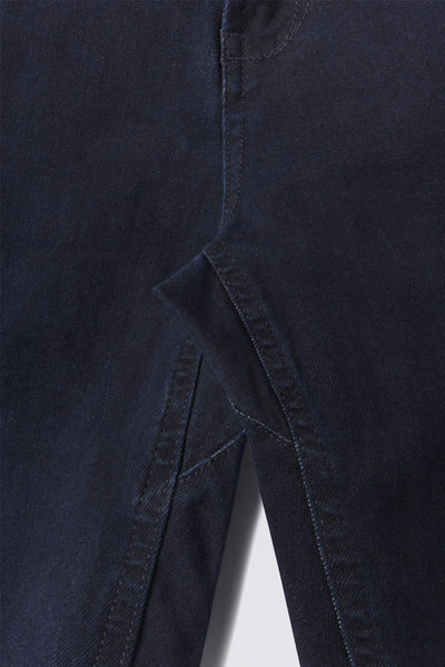 Straight Athletic Fit Jeans 2.0 - Dark Rinse - photo from gusset detail #color_dark-rinse