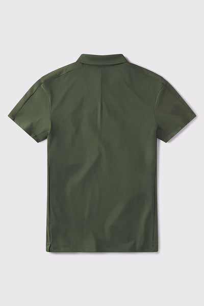 Ultralight Polo-Olive - photo from back flat lay #color_olive
